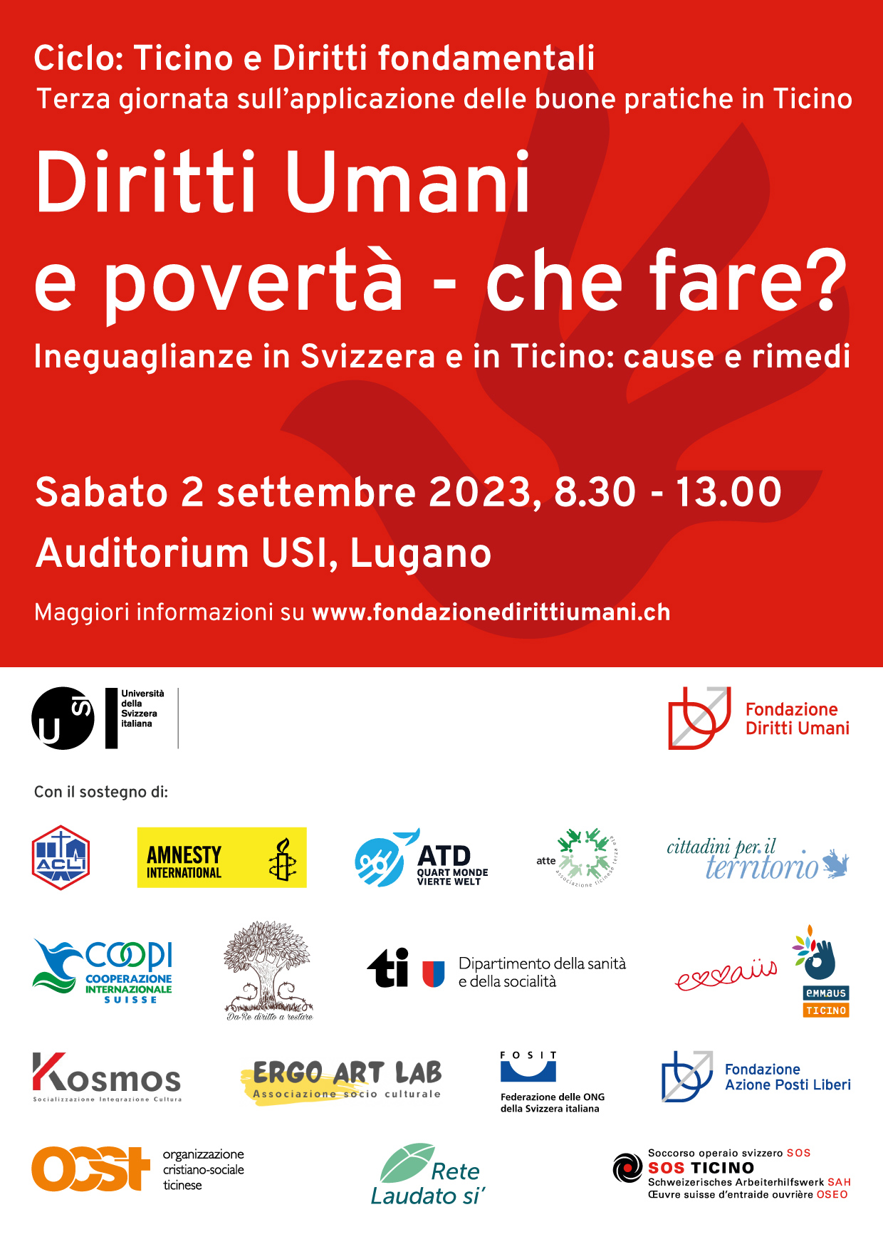 2 settembre 2023 - Diritti Umani e povertà - che fare?